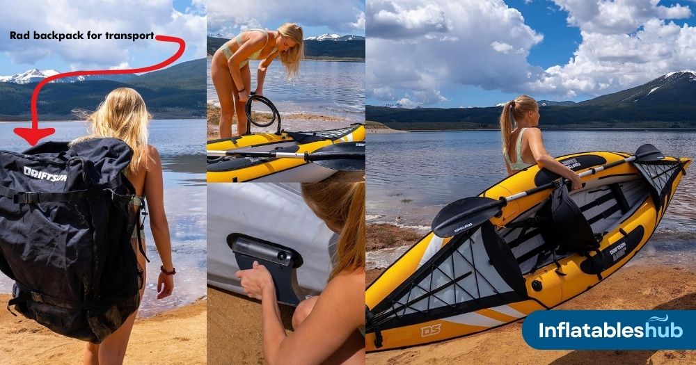 Driftsun Inflatable Kayak is the Best Inflatable Kayak for Fishing