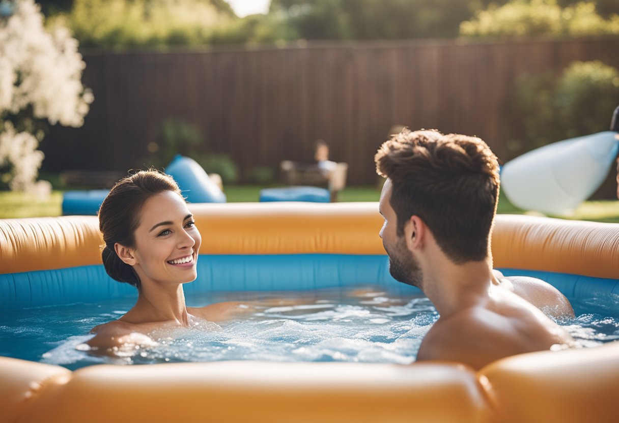 How to inflate an inflatable hot tub